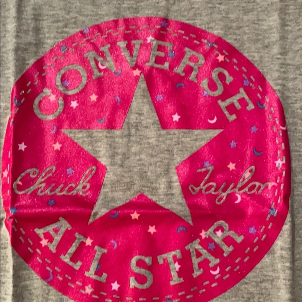Girls FITTED Size L Converse Tee